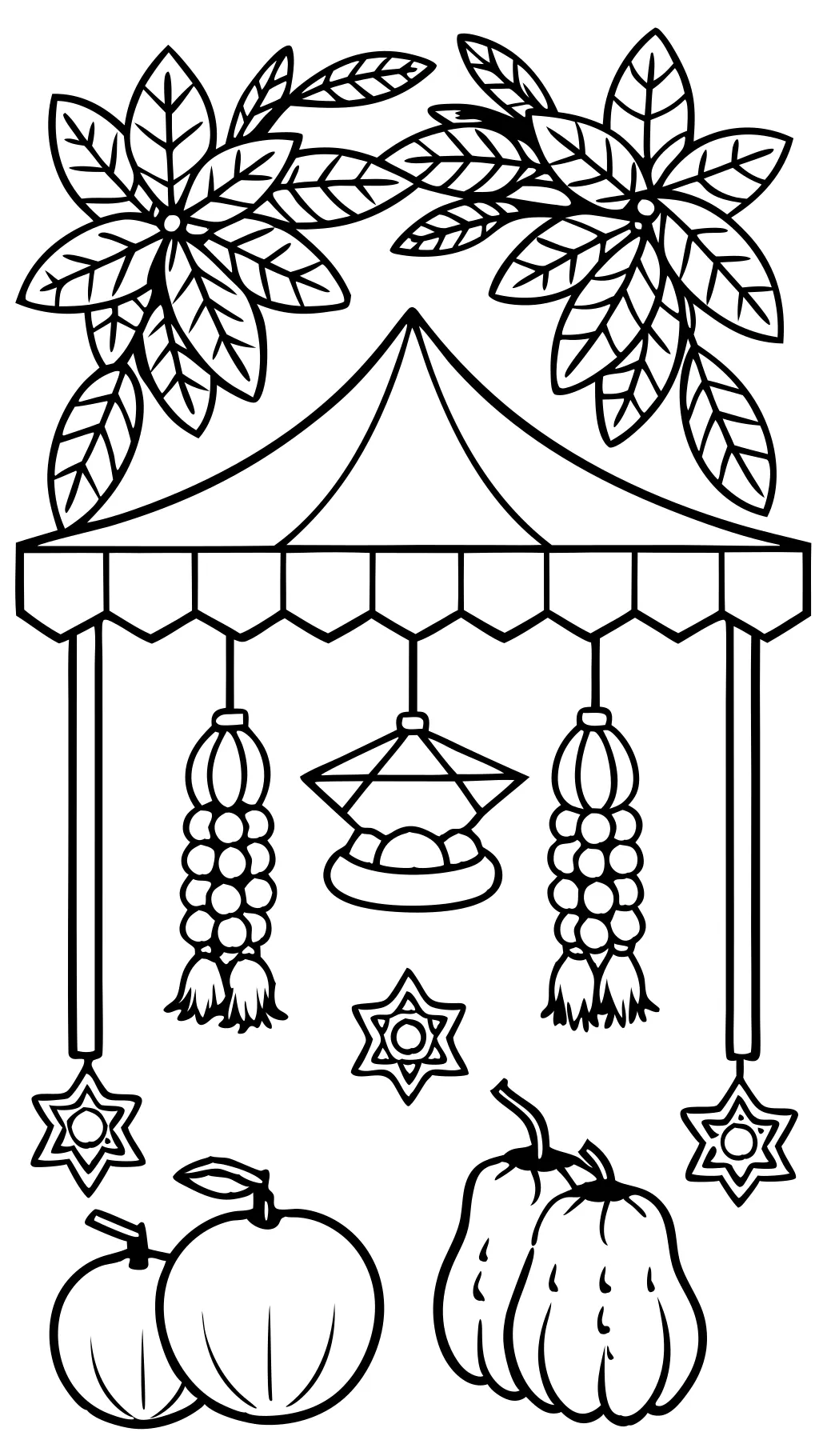 sukkot coloring pages